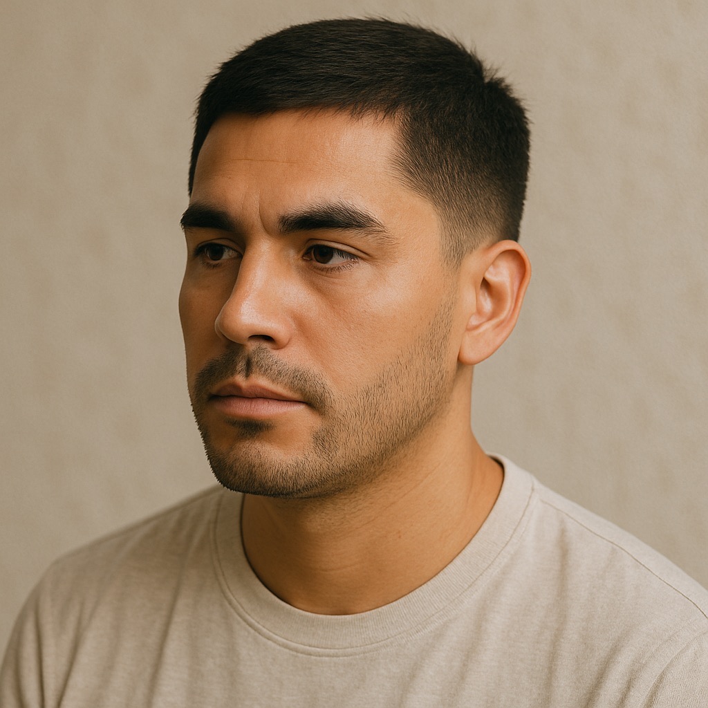 Men's short haircut