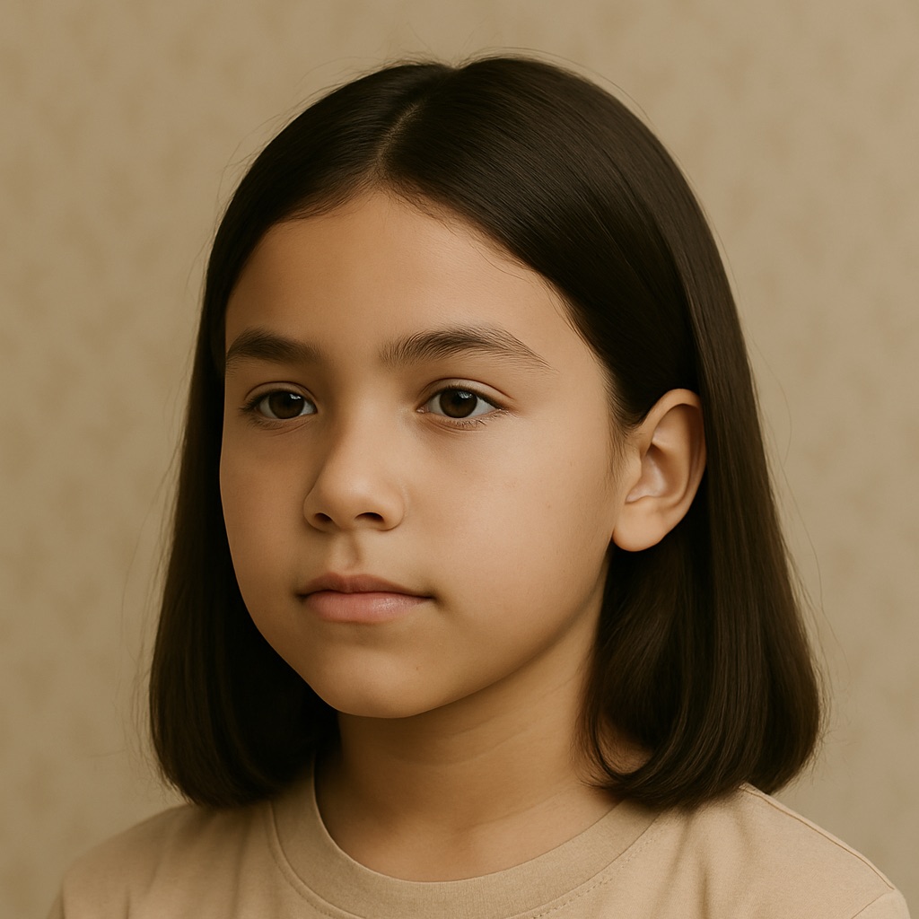 Young lady's short haircut