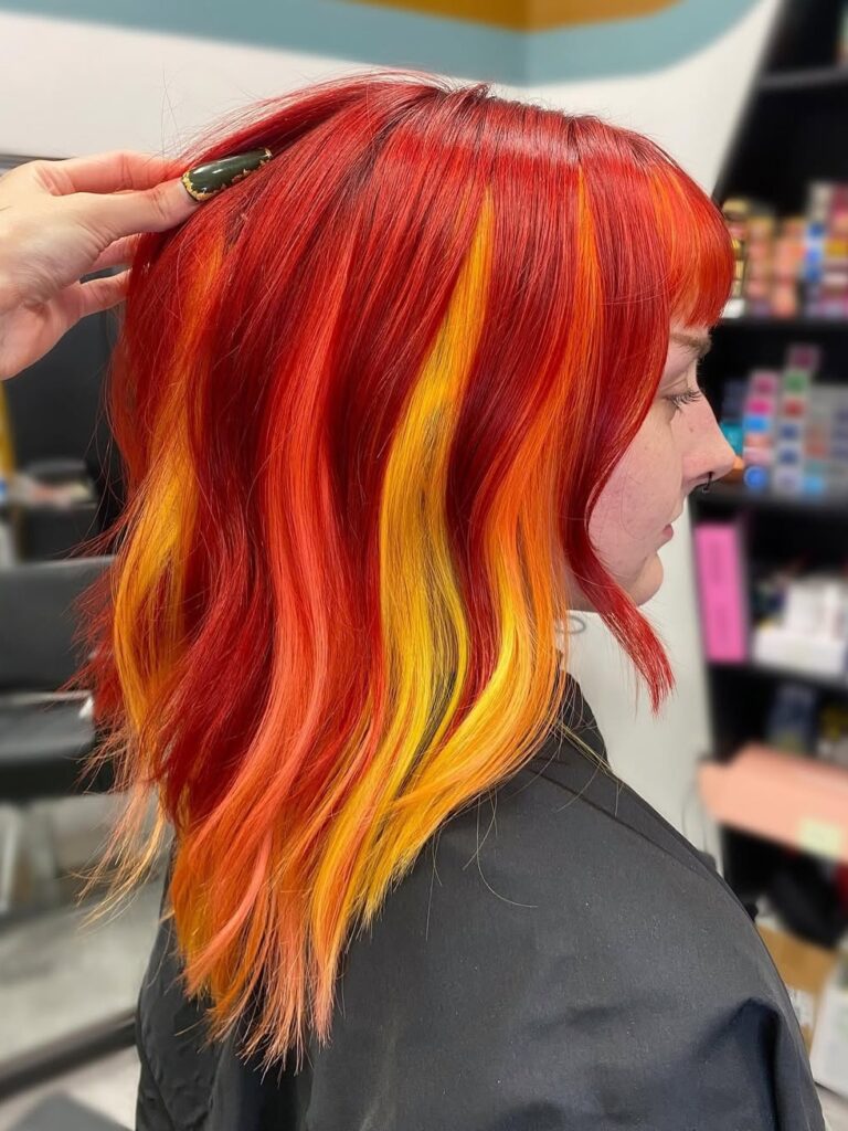 Women's Color, Fiery Sunset Starburst Type Beat Color Palette