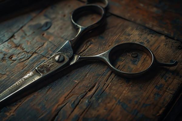 Traditional barber scissors