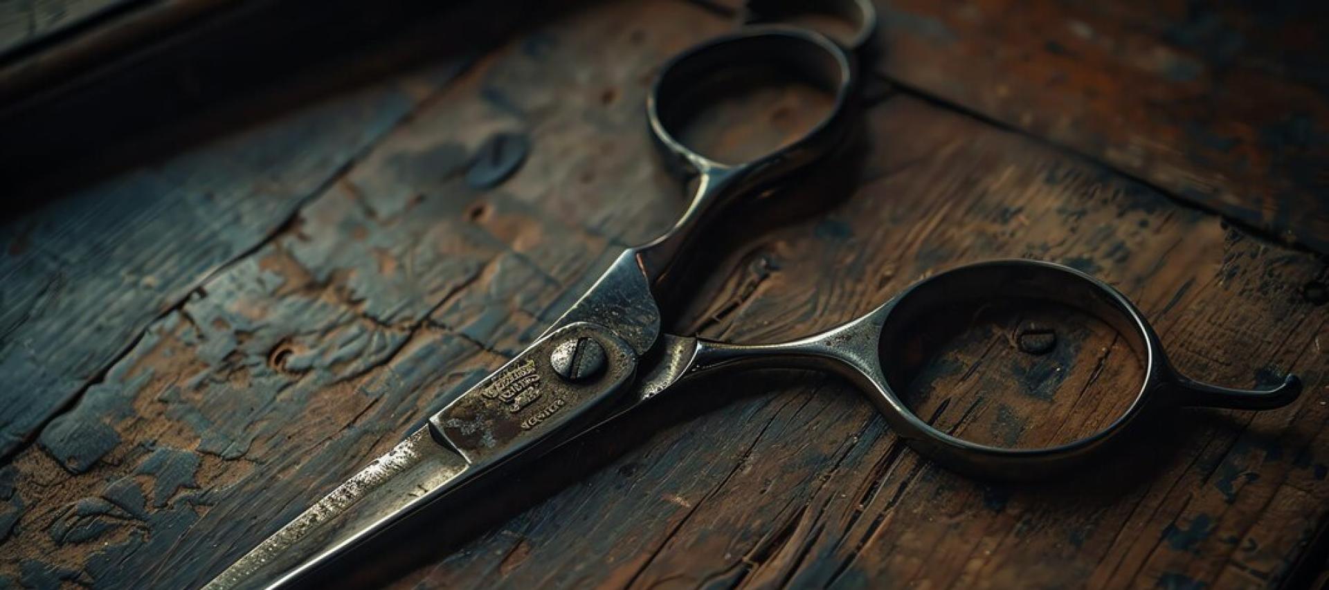 Traditional barber scissors