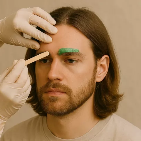 Eyebrow waxing service