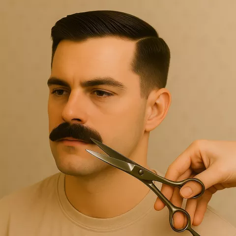 Mustache trim