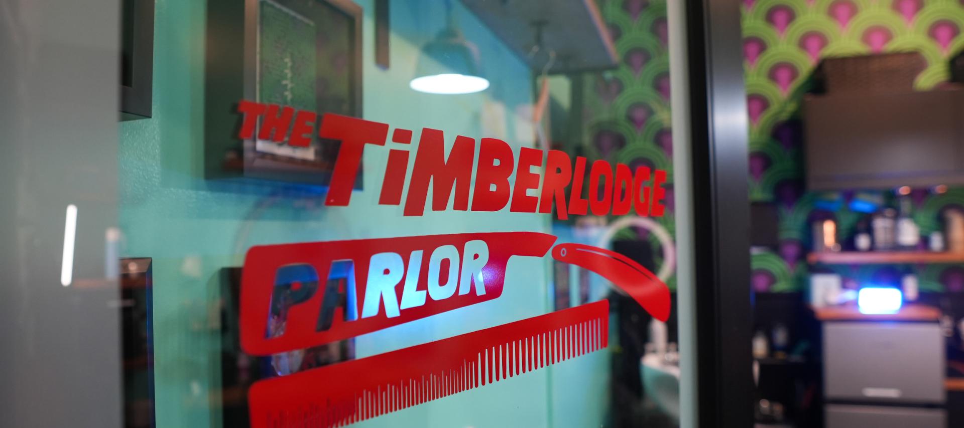 The Timberlodge Parlor signage
